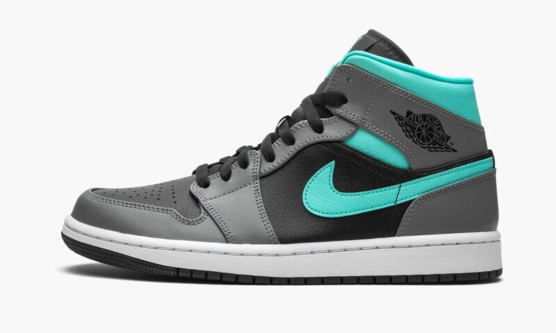 JORDAN AIR JORDAN 1 MID "Grey/Aqua"