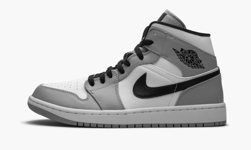 JORDAN AIR JORDAN 1 MID "Light Smoke Grey"