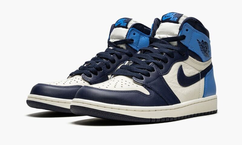 JORDAN AIR JORDAN 1 RETRO HIGH OG "Obsidian/University Blue"